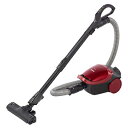【中古】 東芝 掃除機 紙パック式 キャニスター型クリーナー コード式 軽量コンパクト VC-PH9-R グランレッド