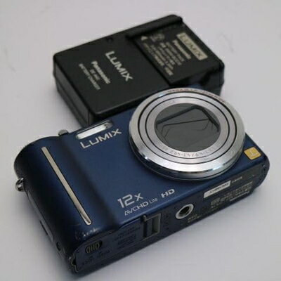 【中古】 パナソニック デジタルカメラ LUMIX1010万画素 光学12倍ズーム(ブルー)DMCTZ7A DMC-TZ7-A