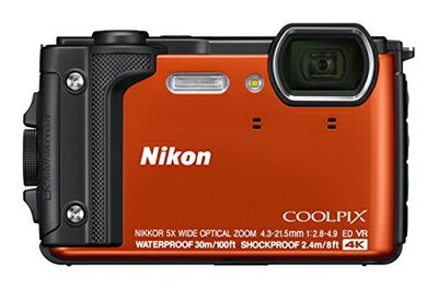 【中古】 Nikon デジタルカメラ COOLPIX W300 OR クールピクス オレンジ 防水