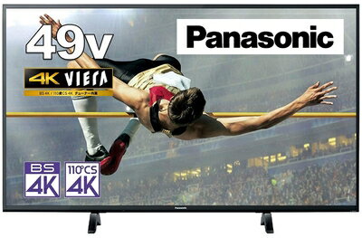 【中古】 パナソニック 49V型 4Kチューナー内蔵 液晶 テレビ VIERA TH-49GX500 IPSパネル
