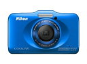 【中古】 Nikon デジタルカメラ COOLPIX S31 防水5m 耐衝撃1.2m ブルー S31BL(2)