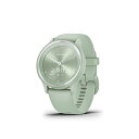 【中古】 ガーミン(GARMIN) vivomove Sport Silver/Cool Mint ハイブリッドスマートウォッチ 【日本正規品】 小