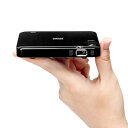 【中古】 サンワダイレクト モバイル プロジェクター HDMI Chromecast対応 バッテリー/スピーカー内蔵 小型 軽量128g 静音 三脚対応 400...