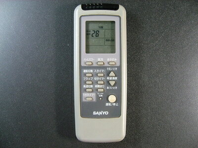 【中古】 三洋電機 エアコンリモコン RCS-WR4B(K)
