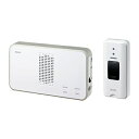 【中古】 エルパ (ELPA) ワイヤレスチャイム 押しボタンセット インターホン 工事不要 介護 無線 EWS-S5030