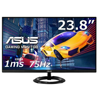 【中古】 ASUS ゲーミングモニター 23.8インチ 1ms (MPRT)応答速度 75Hz VZ249HEG1R-J IPS 薄さ7mmのウルトラスリム 国内正規品