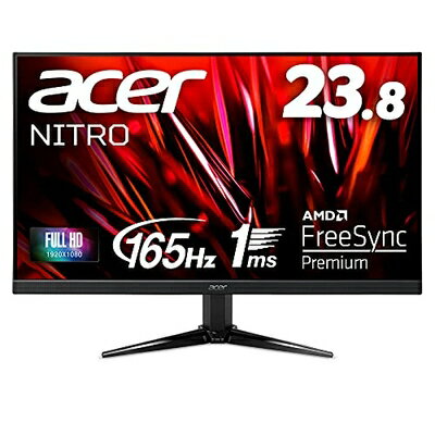 【中古】 日本エイサー Acerゲーミングディスプレイ QG241YSbmiipx 23.8型ワイド VA 非光沢 フルHD 1ms(VRB) 165Hz HDMI AMD FreeSync Premium 広い視野角178°