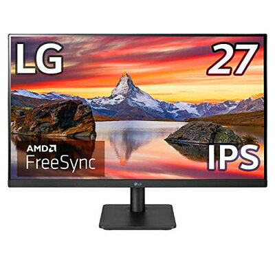 【中古】 LG フレームレス モニター ディスプレイ 27MP400-B 27インチ/フルHD/IPS非光沢/HDMI,D-Sub/FreeSync/75Hz/フリッカーセーフ、ブルーライト低減機能/安心・無輝点保証