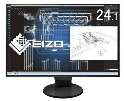 【中古】 EIZO FlexScan 24.1インチ ディスプレイ モニター (WUXGA/IPSパネル/ノングレア/ブラック/5 無輝点保証) EV2456-RBK