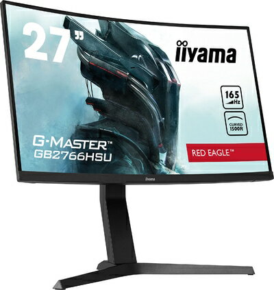 Other - 【中古】 G-MASTER ゲーミング モニター ディスプレイ 27インチ 165Hz 1ms 湾曲 VA フルHD 高さ調整 HDMIx2 DPx1 各種ケーブル付 保証 国内サポート iiyama GB2766HSU-1A