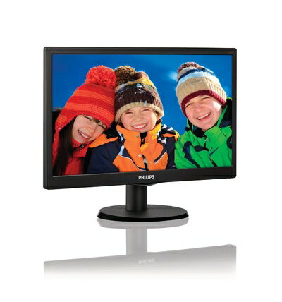 【中古】 PHILIPS 15.6型ワイド液晶ディスプレイ ブラック 5年間フル保証 163V5LSB2/11