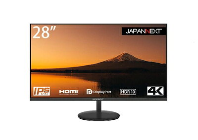 【中古】 JAPANNEXT 28型 IPS 4K液晶モニター JN-I28UR HDR対応 HDMI DP sRGB99%