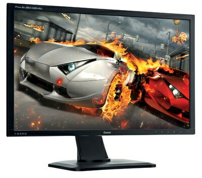 【中古】 iiyama 24型ワイド液晶ゲーミングディスプレイ(144Hz/24inch/1920x1080/DVIx1/HDMIx2/DisplayPortx1/USBハブ/昇降スタンド) GB2488HSU-B1