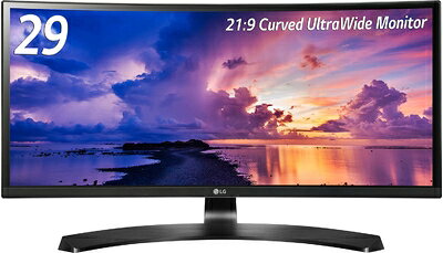 【中古】 LG モニター ディスプレイ 29UC88-B 29インチ/曲面 ウルトラワイド/IPS 非光沢/HDMI×2、DisplayPort/スピーカー内蔵/高さ調節対応