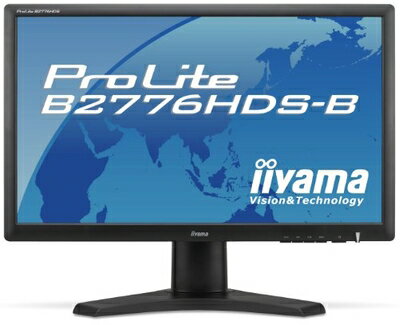 【中古】 【整備済み品】 iiyama モニター 液晶ディスプレイ 27型 ProLite PLB2776HDS-B1 フルHD(1920×1080) W-LEDバックライト採用 (整備済み品)