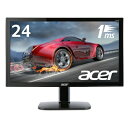 【中古】 Acer ゲーミングモニター KG240bmiix 24インチ/1ms/HDMI×2/スピーカー内蔵/ブラックブースト機能