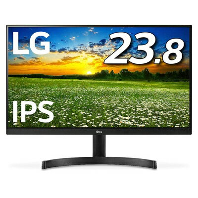 【中古】 LG モニター ディスプレイ 24MK600M-B 23.8インチ/フルHD/IPS 非光沢/フレームレス/HDMI×2/ブルーライト低減機能/FreeSync・DASモード搭載
