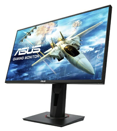 【中古】 ASUSゲーミングモニター24.5インチ VG258Q(1ms/144HZ/HDMI/DP/DVI/スリムベゼル/G-SYNC対応/FreeSync対応/フリッカーフリー/昇降ピボット/VESA)
