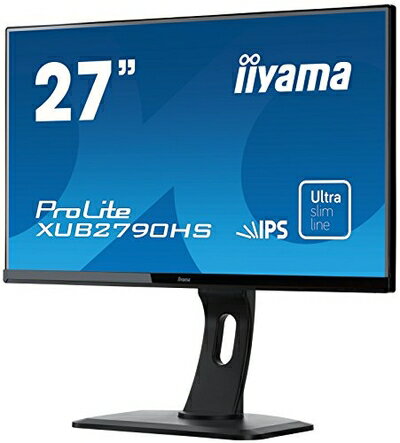 【中古】 iiyama ディスプレイ モニター XUB2790HS-B1 27インチ/フルHD/スリムベゼル/HDMI端子付