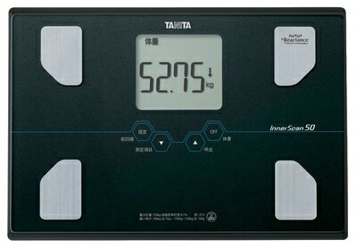 【中古】 タニタ 体重・体組成計 インナースキャン50 メタリックブラック BC-313-BK