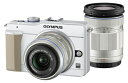 【中古】 OLYMPUS ミラーレス一眼 E-PL1s ダブルズームキットホワイト E-PL1s TKIT WHT