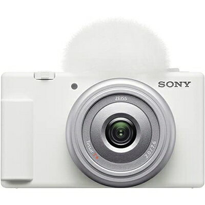 【中古】 ソニー(SONY) コンパクトデジタルカメラ VLOGCAM Vlog用カメラ ZV-1F ボディ ウィンドスクリーン付属 20mm F2.0 単焦点レンズ ホワイト ZV-1F W