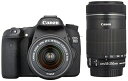 【中古】 Canon デジタル一眼レフカメラ EOS 70D ダブルズームキット EF-S18-55 IS STM/EF-S55-250 IS STM付属 ブラック EOS70D-WKIT(2)