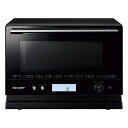 【中古】 シャープ オーブンレンジ PLAINLY ワイドフラット 18L ブラック RE-WF18A-B