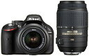 【中古】 Nikon デジタル一眼レフカメラ D5200 ダブルズームキット AF-S DX NIKKOR 18-55mm f/3.5-5.6G VR/ AF-...