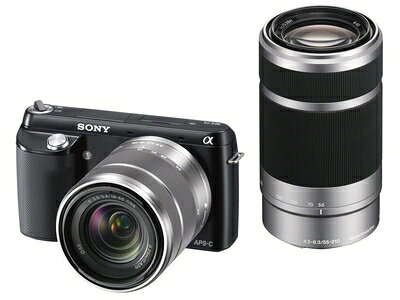 【中古】 α NEX-F3Y(B) ダブルズームレンズキット ブラック