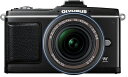 【中古】 OLYMPUS マイクロ一眼 PEN E-P2 レンズキット ブラック E-P2LKIT-BLK(2)