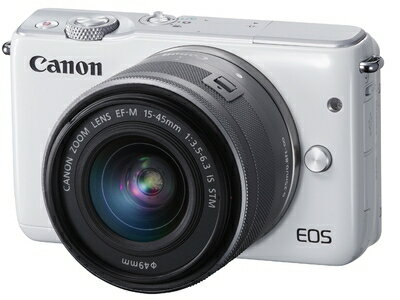 ����š� Canon �ߥ顼�쥹��㥫��� EOS M10 ��󥺥��å�(�ۥ磻��) EF-M15-45mm F3.5-6.3 IS STM ��° EOSM10WH-1545ISSTMLK