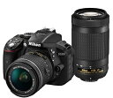 【中古】 Nikon デジタル一眼レフカメラ D5300 AF-P ダブルズームキット ブラック D5300WZ3