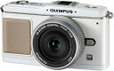 【中古】 OLYMPUS ミラーレス一眼 E-P1 パンケーキキット ホワイト E-P1 PKIT-WHT(2)