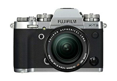 【中古】 富士フイルム(FUJIFILM) ミラーレス一眼カメラ X-T3レンズキット シルバー X-T3LK-S