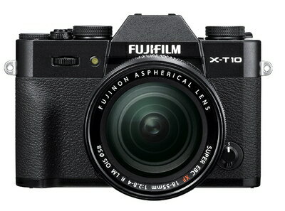 【中古】 FUJIFILM ミラーレス一眼 X-T10 レンズキット ブラック X-T10LK-B