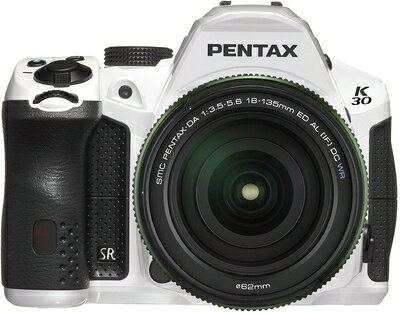 【中古】 PENTAX デジタル一眼レフカメラ K-30 レンズキット [DA18-135mmWR] クリスタルホワイト K-30LK18-135 C-WH 15689