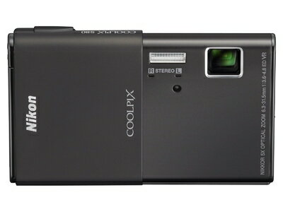 【中古】 Nikon デジタルカメラ COOLPIX S80 プラウドブラック S80BK 1410万画素 光学5倍ズーム 3.5型タッチパネル液晶 16.5mm薄型ボディ