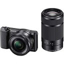 【中古】 ソニー ミラーレス一眼 α5100 ダブルズームレンズキット E PZ 16-50mm F3.5-5.6 OSS + E 55-210mm ブラック ILCE-5100Y-B