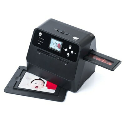 【中古】 サンワダイレクト フィルム&写真スキャナー 1400万画素 ネガ/ポジ モニタ付 SD保存 USB充電式 400-SCN041