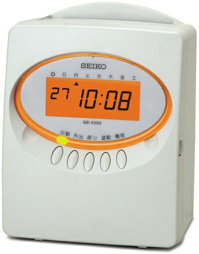 【中古】 セイコープレシジョン タイムレコーダー QR-4550ホワイト