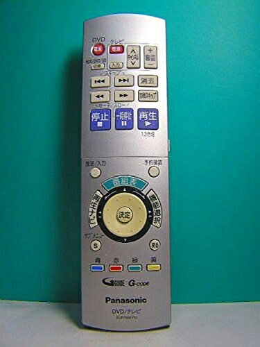 【中古】 パナソニック DVD・テレビリモコン EUR7655Y10