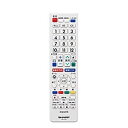 【中古】 シャープ SHARP テレビリモコン 0106380483(2)