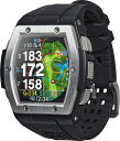 【中古】 Shot Navi Crest(ショットナビ) ブラック×シルバー GPSゴルフナビ ゴルフ距離計 競技利用OK 高低差 フェアウェイナビ グリーンビュー 海外コース対応