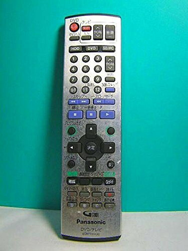 【商品名】パナソニック DVD テレビリモコン EUR7721KX0（中古品）中古品の特性上、外箱,取り扱い説明書等は基本的には付属いたしません（付属しているものもございます）。商品として問題があるものではございません、動作いたします。また、商品名に【付属、特典、○○付き、ダウンロードコード】等の記載があっても中古品の場合は基本的にこれらは付属致しません。当店の中古品につきましては商品チェックの上、動作に問題がないものを取り扱っております。ご安心いただきました上でご購入ください。【ご注文〜発送完了までの流れ】ご注文は24時間365日受け付けております。ご注文後いただきました後に当店から注文確認メールが送信されます。発送までの期間といたしましては、ご決済完了後より2〜5営業日となります。発送完了後に発送通知番号記載のメールが送付されます。【ご注意事項】当店はお客様都合によるご注文・ご決済後のキャンセル・返品はお受けしておりません。ご承知おきのうえご注文をお願いいたします。当店は一部商品を他モール等と併売させていただいております。完売の際はご連絡させていただきます。予めご承知おきのほどお願いいたします。
