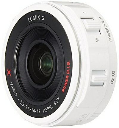 【中古】 パナソニック(Panasonic) 標準ズームレンズ マイクロフォーサーズ用 ルミックス G X VARIO PZ 14-42mm/F3.5-5.6 ASPH./POWER O.I.S. ホワイト H-PS14042-W