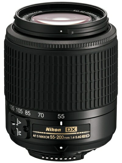 【中古】 Nikon AF-S DX Zoom Nikkor ED 55-200mm F4-5.6G ブラック ニコンDXフォーマット専用