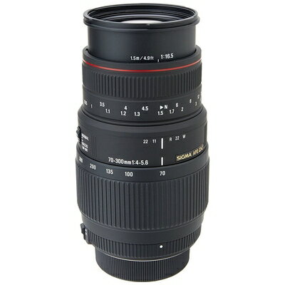 【中古】 SIGMA 望遠ズームレンズ APO 70-300mm F4-5.6 DG MACRO ニコン用 フルサイズ対応 508555