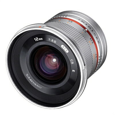 【中古】 SAMYANG 単焦点広角レンズ 12mm F2.0 シルバー フジフイルム X用 APS-C用
