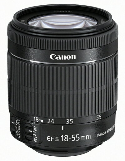 【中古】 Canon 標準ズームレンズ EF-S18-55mm F3.5-5.6 IS STM APS-C対応